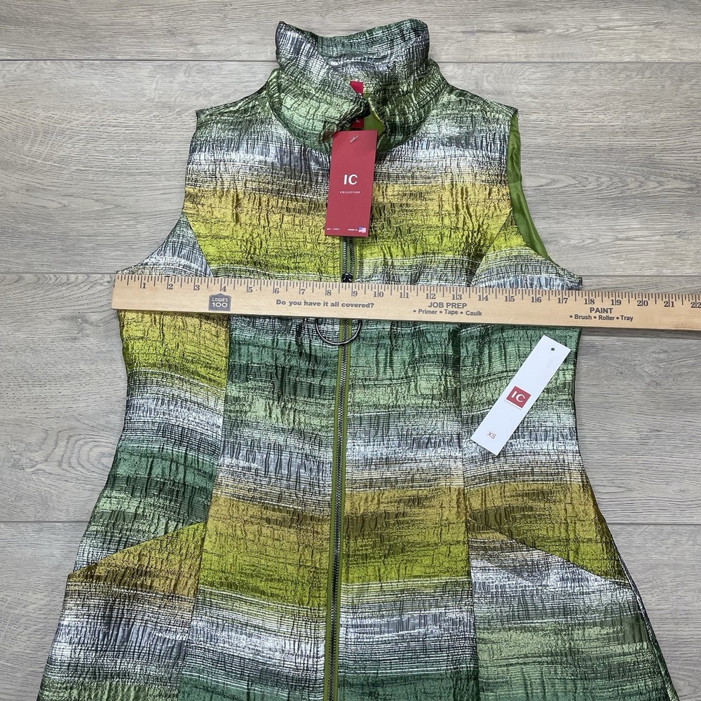 NWT IC Collection Sleeveless Zip Front Dress Women Sz XS Formal Career - Picture 3 of 10